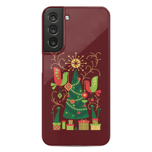 Vintage Christmas Tree Decorating Phone Case
